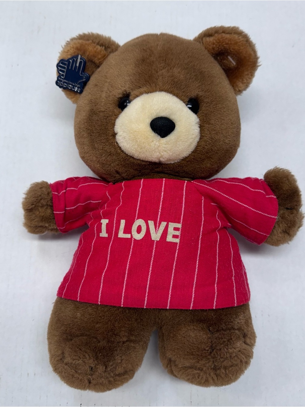 Applause Teddy Bear Brown Red I Love Shirt Timothy Vintage 1986 Plush 12 Inch